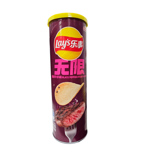 Lay's Stax Black Pepper Steak (China)